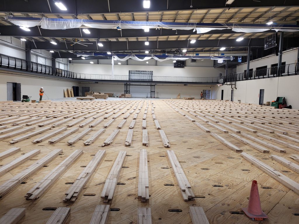 May 2021 Fieldhouse subflooring